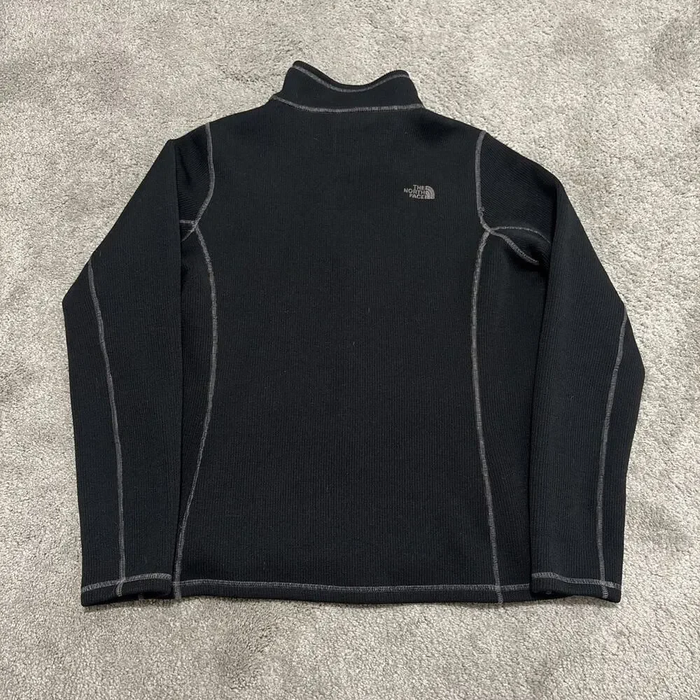 North Face Jacket Womens Large Full Zip Long Sleeve Casual Black Pockets - Picture 7 of 8